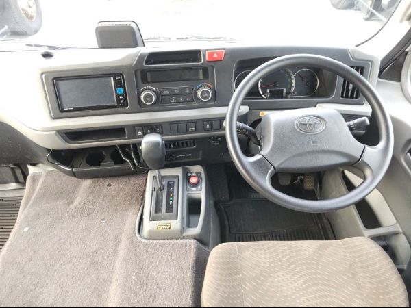 Stock No. BT1042 Used Toyota Coaster Bus 2023 Model photo: Cockpit view image (driver view picture)